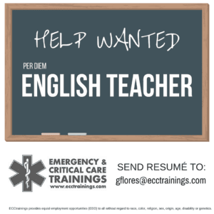 Help Wanted: English Teacher