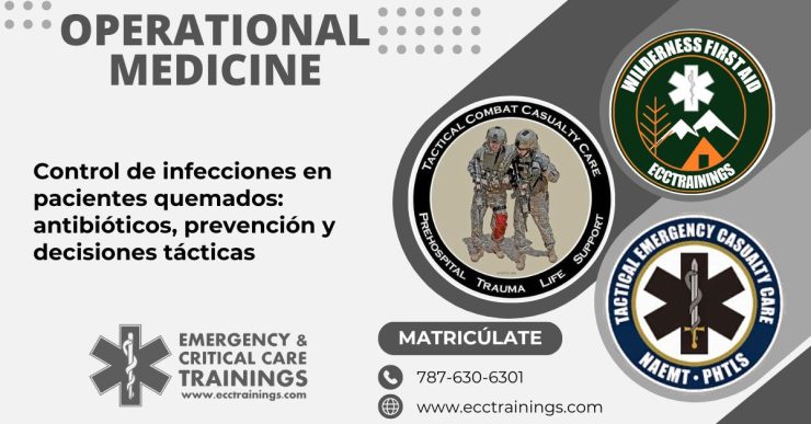 Control de infecciones en pacientes quemados: antibióticos, prevención y decisiones tácticas