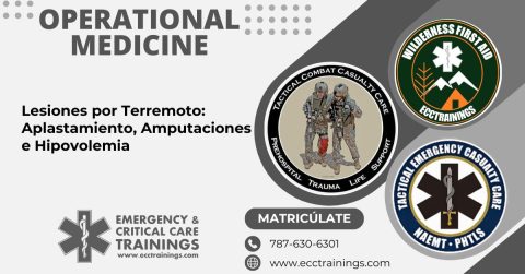 Lesiones por Terremoto: Aplastamiento, Amputaciones e Hipovolemia