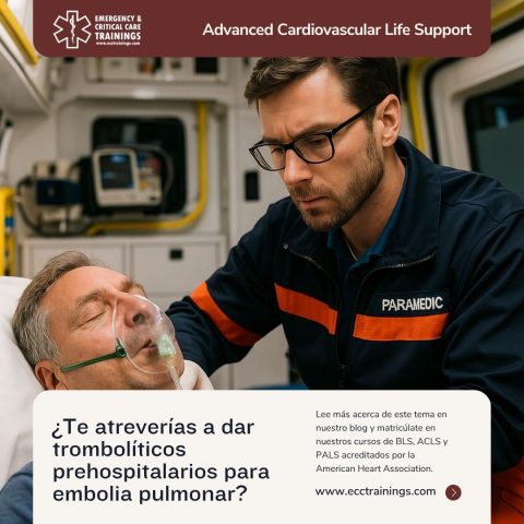 ¿Te atreverías a dar trombolíticos prehospitalarios para embolia pulmonar?