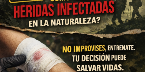 cómo manejar heridas infectadas en la naturaleza