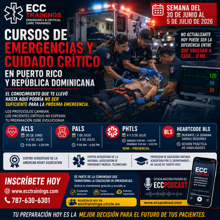 cursos de emergencias y cuidado crítico en Puerto Rico
