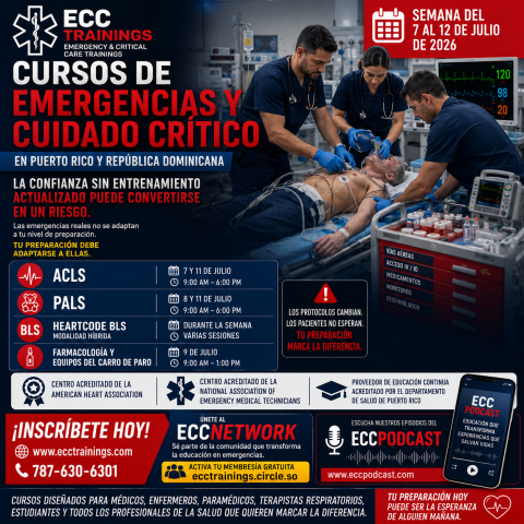 cursos de emergencias y cuidado crítico en Puerto Rico