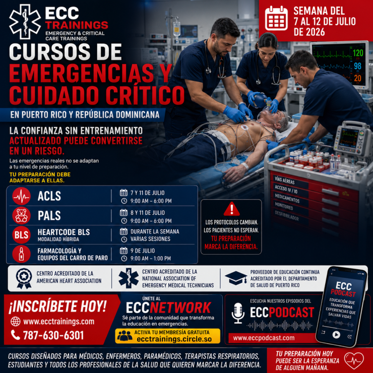 cursos de emergencias y cuidado crítico en Puerto Rico