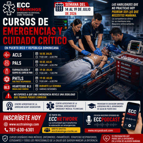 cursos de emergencias y cuidado crítico en Puerto Rico