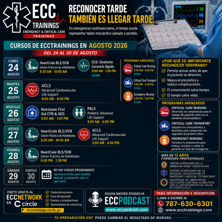 cursos de ECCtrainings del 24 al 30 de agosto de 2026